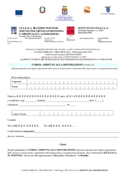 Domanda - Comune di Brindisi