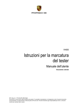 Istruzioni per la marcatura del tester