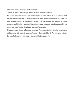 Il mistero di Marie Roget