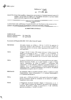 Delibera n. 545 del 24/04/2014