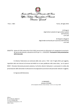 nota USR prot_5821 - Ufficio Scolastico Regionale Piemonte