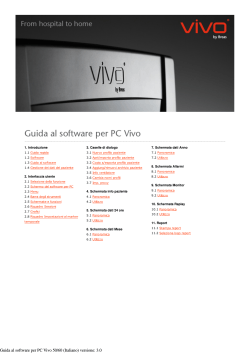 Guida al software per PC Vivo 50/60 (Italiano) versione: 3.0