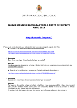 domande frequenti - Palazzolo