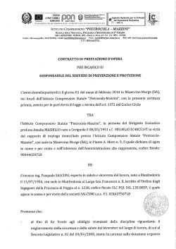 Contratto Sicurezza Salcuni 2014 - Istituto Comprensivo Minervino