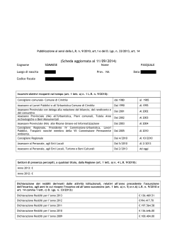 (Scheda aggiornata al 11/09/2014)