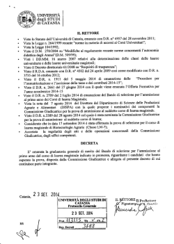 Biotecnologie Agrarie (Classe LM-7) - Università degli Studi di Catania