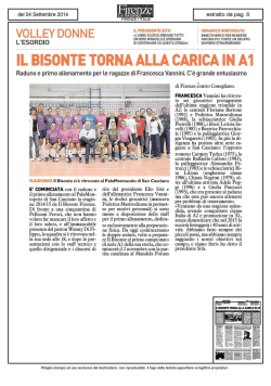 IL BISONTE TORNA ALLA CARICA IN A1