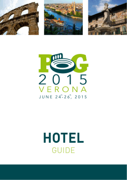 hotel guide - POG Verona 2015