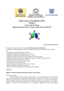 Fin.Lett. Presentazione PLS 2013-14