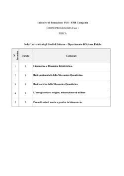 Iniziative di formazione PLS &ndash; USR Campania
