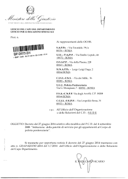 PCD 27.6.2014 - Istituzione della patente di Servizio per gli