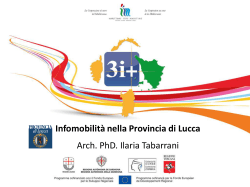 Infomobilità nella Provincia di Lucca - 3i-plus