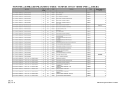 monitoraggio regionale giorno indice - tempi di attesa