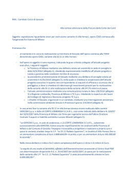 interrogazione Comitato Civico Gessate