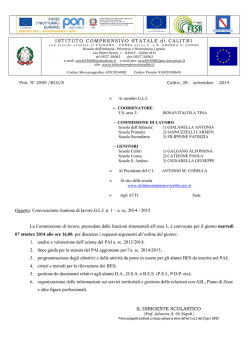 GLI 1 convocazione 14-15 - Istituto Comprensivo Calitri