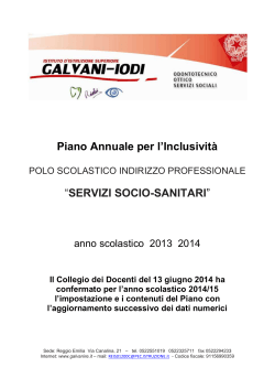 PAI 2014 2015 - Istituto Galvani Iodi