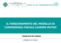 Il funzionamento del modello di convenienza fiscale leasing mutuo a