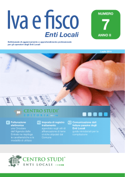 Iva e fisco n. 7 - Centro Studi Enti Locali