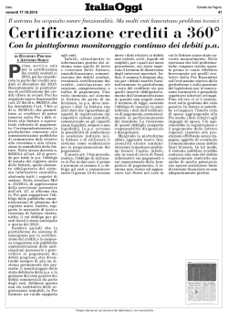 Certificazione crediti a 360°