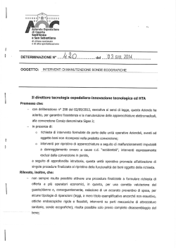 interventi di manutenzione sonde ecografiche