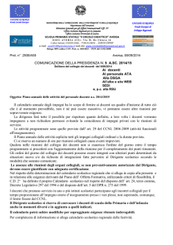 Piano annuale delle attività - 2° Circolo Didattico di Aversa