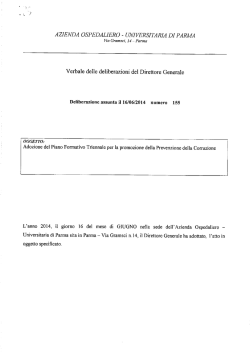 AZIENDA OSPEDALIERO - UNIVERSITARIA DI PARMA
