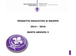 PROGETTO EDUCATIVO 2014 -2016
