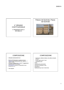 III.9° lezione Presidente della Repubblica