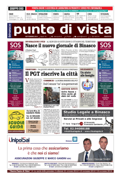 Il PGT riscrive la citt&agrave; V E