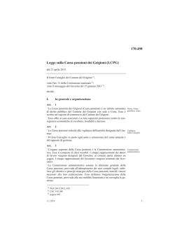 Legge sulla Cassa pensioni dei Grigioni LCP