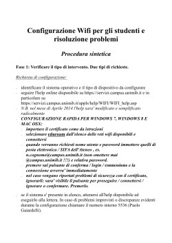 Manuale Tutor - corso-wifi - procedura sintetica 2014