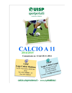 nr.12 del 20.11.2014 - Sporting Club Sassuolo
