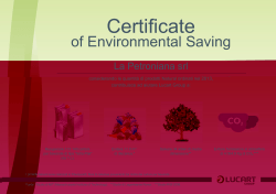 Environmental Saving Calculator Certification