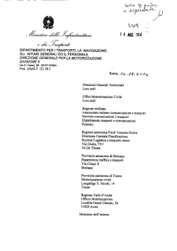 14/8/14 Circ.18061 - Motorizzazione Civile di ROMA