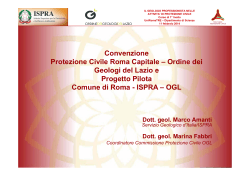 Convenzione Protezione Civile Roma Capitale