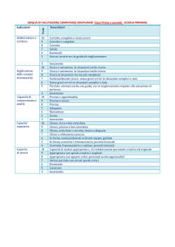 griglia valutazione discipline classi prime e seconda primaria 1