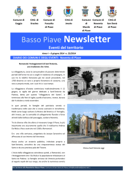 Basso Piave Newsletter - Comune di Musile di Piave