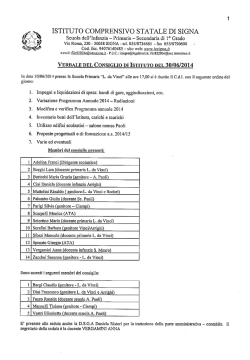 ISTITUTO COMPRENSIVO STATALE DI SIGNA