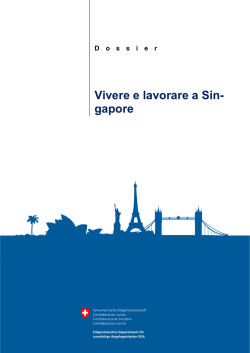 Dossier: Vivere e lavorare in Singapore - EDA