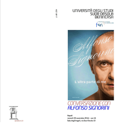 suor orsolh behihcfìsh - Istituto Universitario Suor Orsola Benincasa