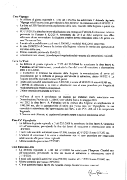 Cava Vignega: - Comune di Pescantina