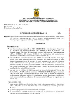 determinazione dirigenziale n. 3428 del 16/04/2014