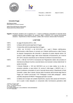 DR nomina commissione art.24 M-PED/01