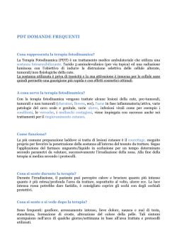 Domande frequenti sulla terapia PDT