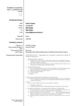 Ferretti Morena - Comune di Teramo