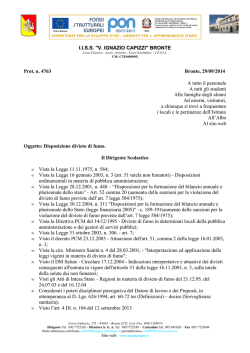 DISPOSIZIONE DIVIETO DI FUMO