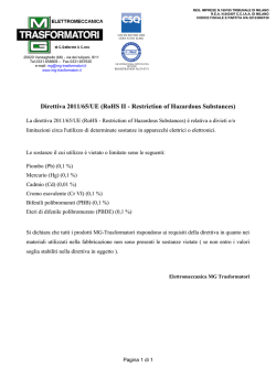 Direttiva RoHS II - MG