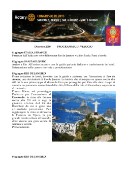 Convention Internazionale Rotary Rio + San Paolo