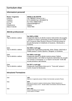 CV Silvestri Angela - IC Leonardo da Vinci