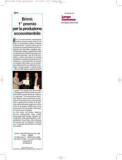 Mercato Italia Lattiero-Caseario: Brimi, 1° premio